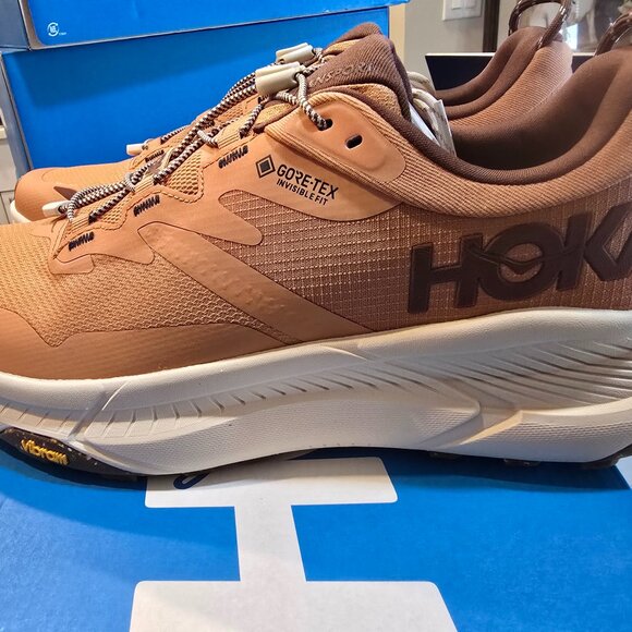 Hoka One One Transport GTX Mens Size 12D Running Shoes Brown Gore-Tex NEW - Picture 1 of 15